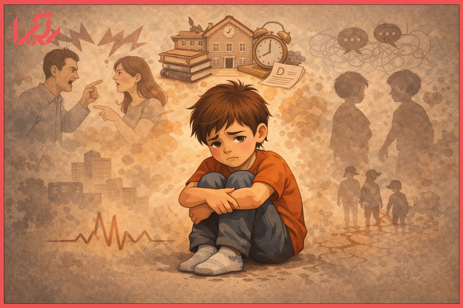 دلایل استرس در کودکان شامل خانواده، مدرسه و عوامل محیطی